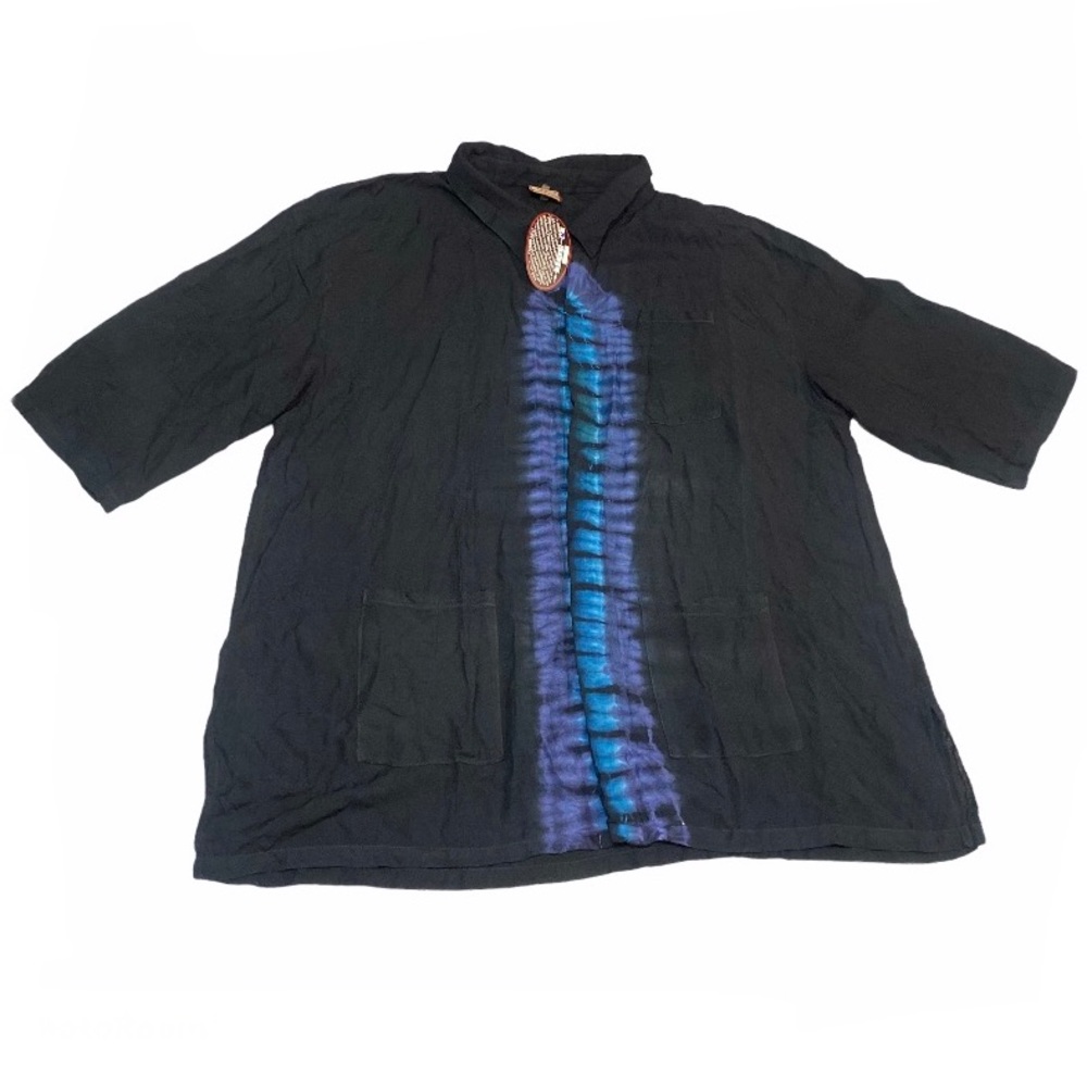 Gypsy Rose | Tie Dye Button Down Pocket Shirt
